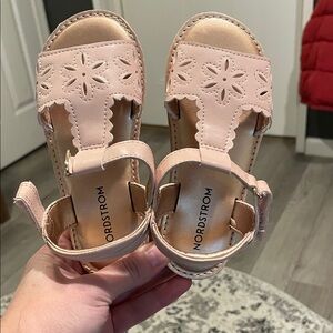 Nordstrom Kids Light Pink Floral Sandals